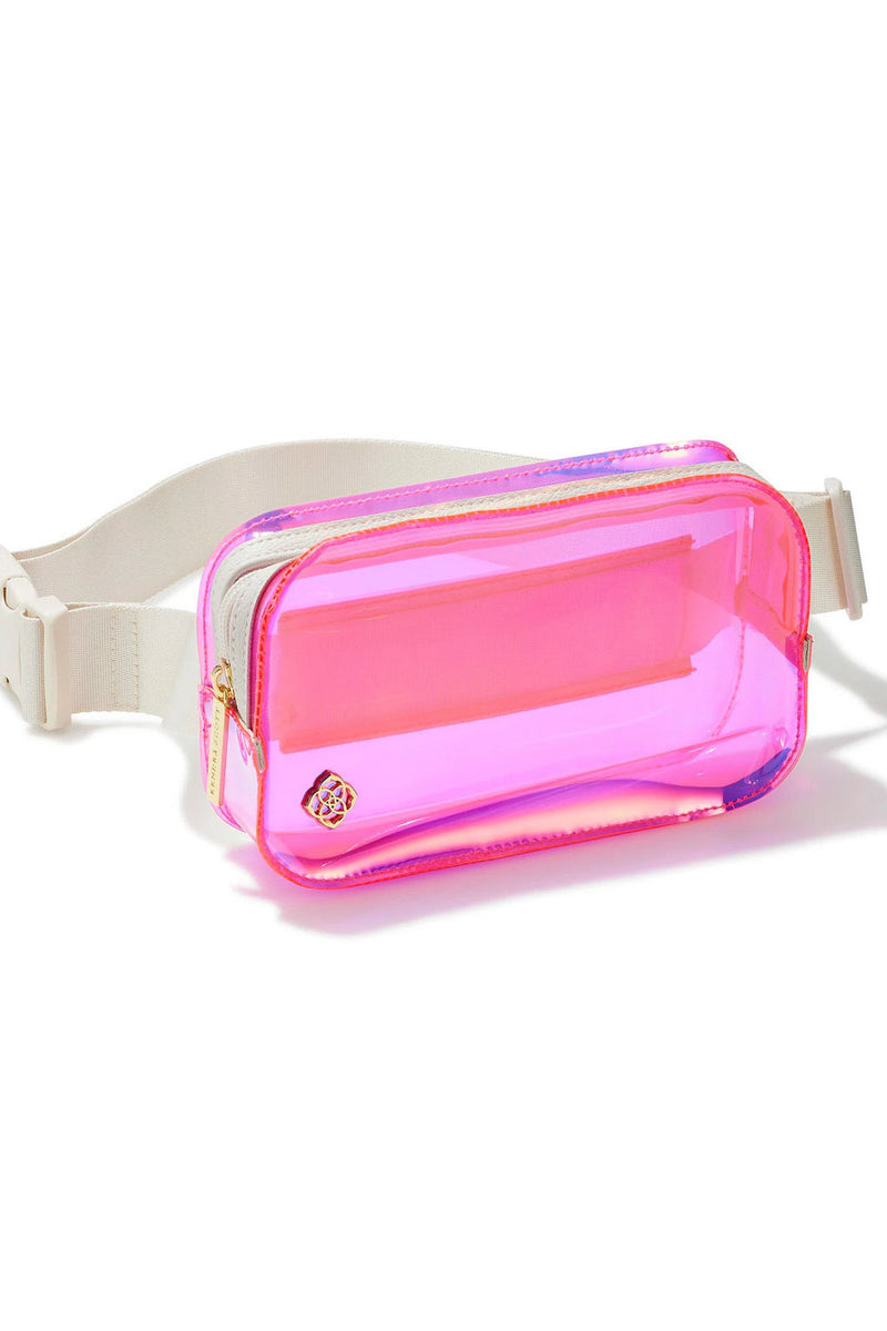 Kendra Scott: Clear Belt Bag - Pink Iridescent | Makk Fashions