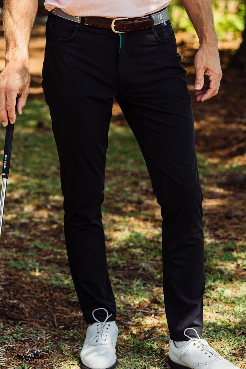 Live Forever Golf: Coast to Course Performance Golf Pant - Faded Black | Makk Fashions