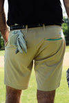 Live Forever Golf: Coast to Course Performance Golf Short - Heathered Khaki | Makk Fashions