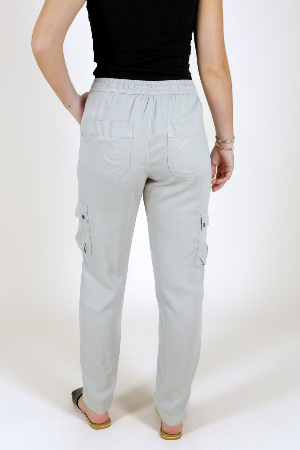 Comfortable Days Cargo Utility Pants - Lt. Gray | Makk Fashions