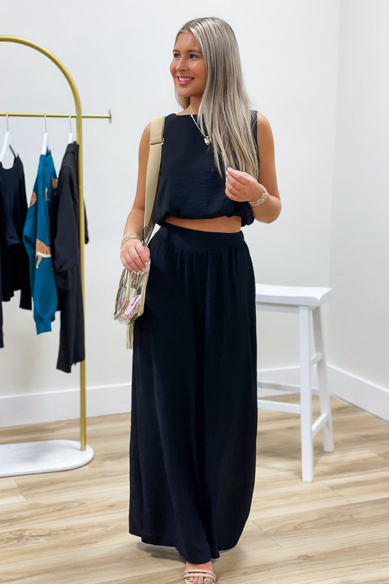 Completely Confident Wide Leg Pants - Black | Makk Fashions