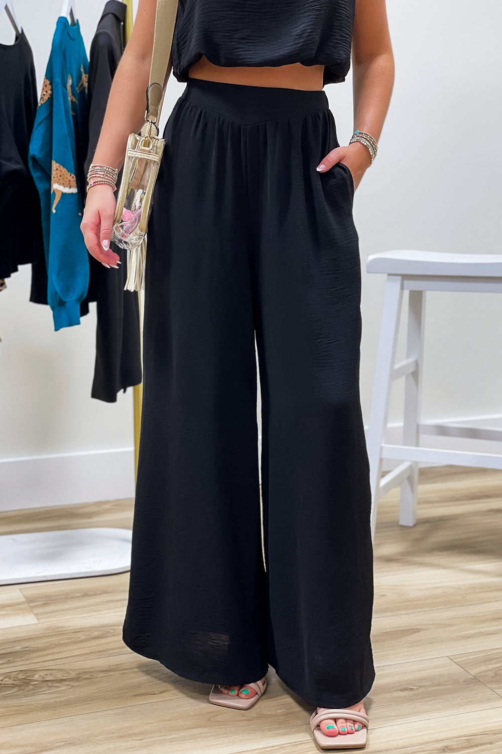 Completely Confident Wide Leg Pants - Black | Makk Fashions