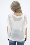 Cooler Days Knit Sweater Top - Off White | Makk Fashions