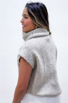 Cozy Nights Turtle Neck Sweater - Lt. Taupe | Makk Fashions