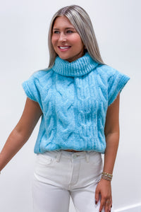 Cozy Nights Turtle Neck Sweater - Mint | Makk Fashions