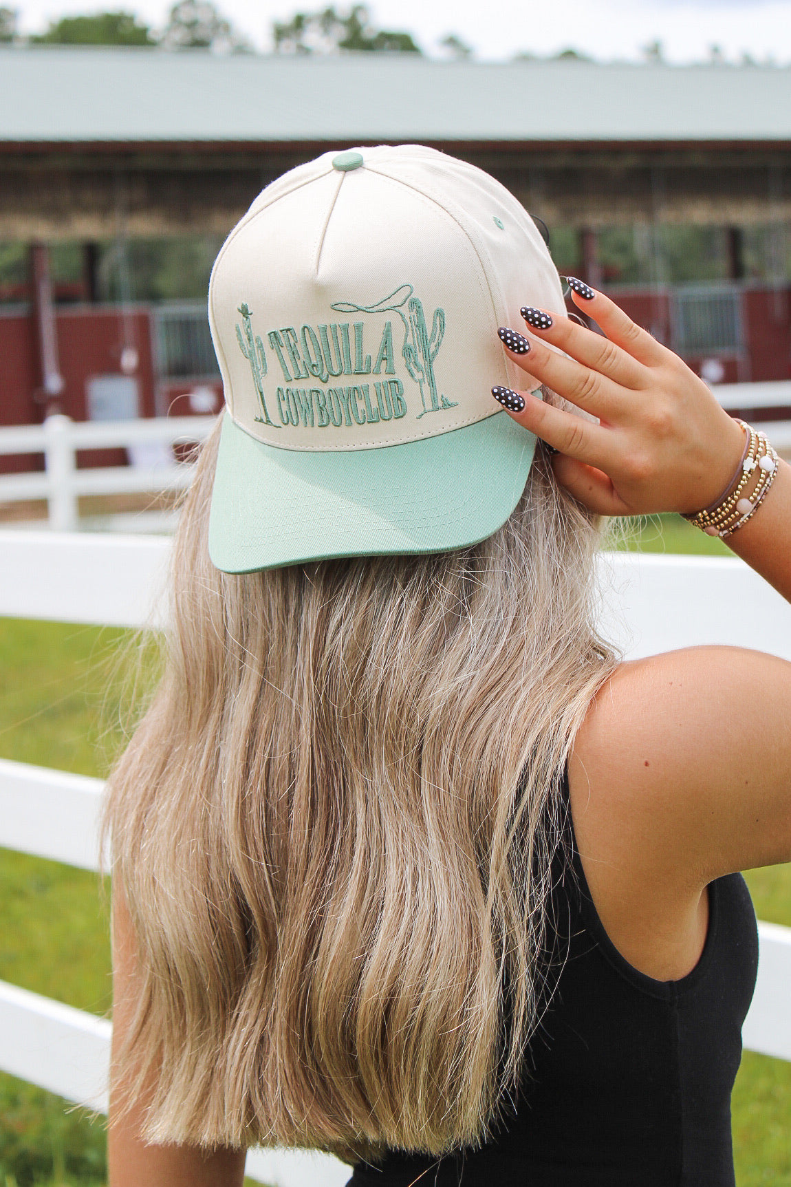 Tequilla Cowboy Embroidered Hat - Sage