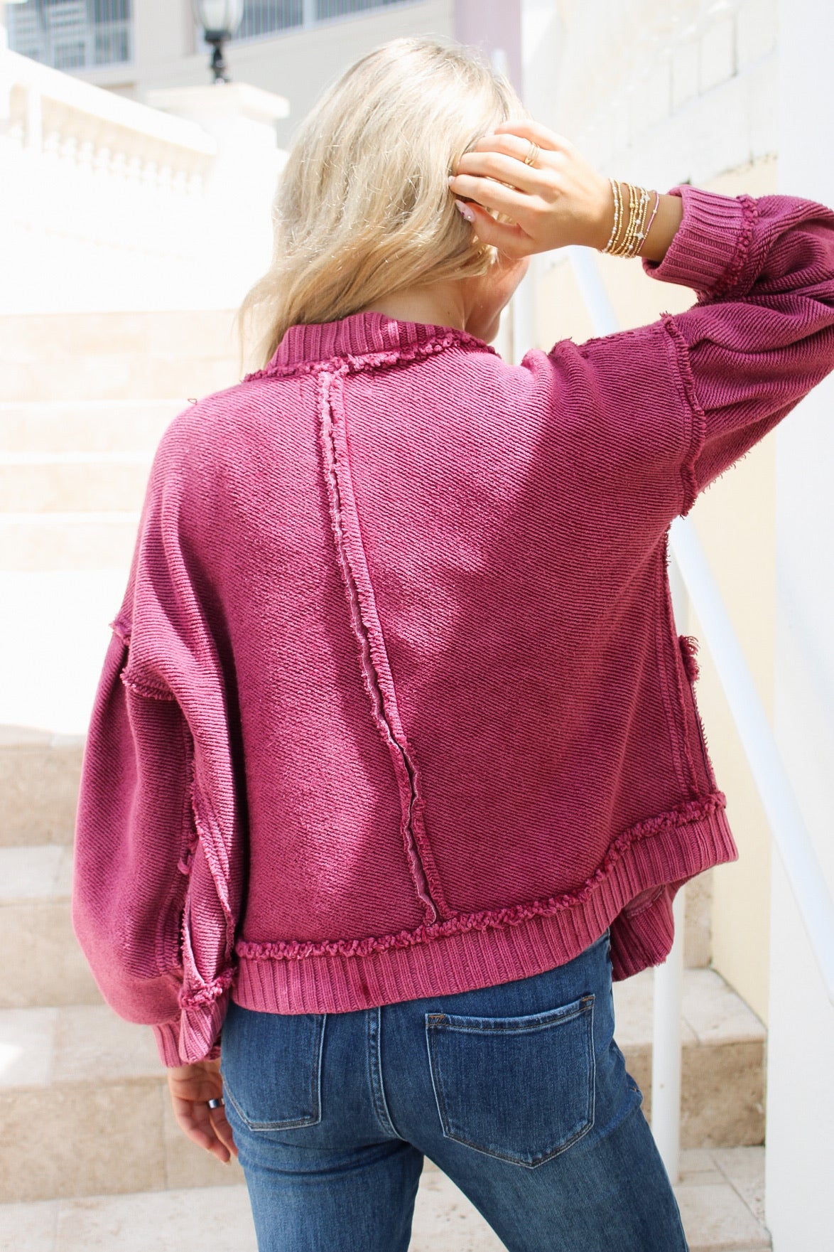 Dear John: Reese Cardigan - Tibetan Red