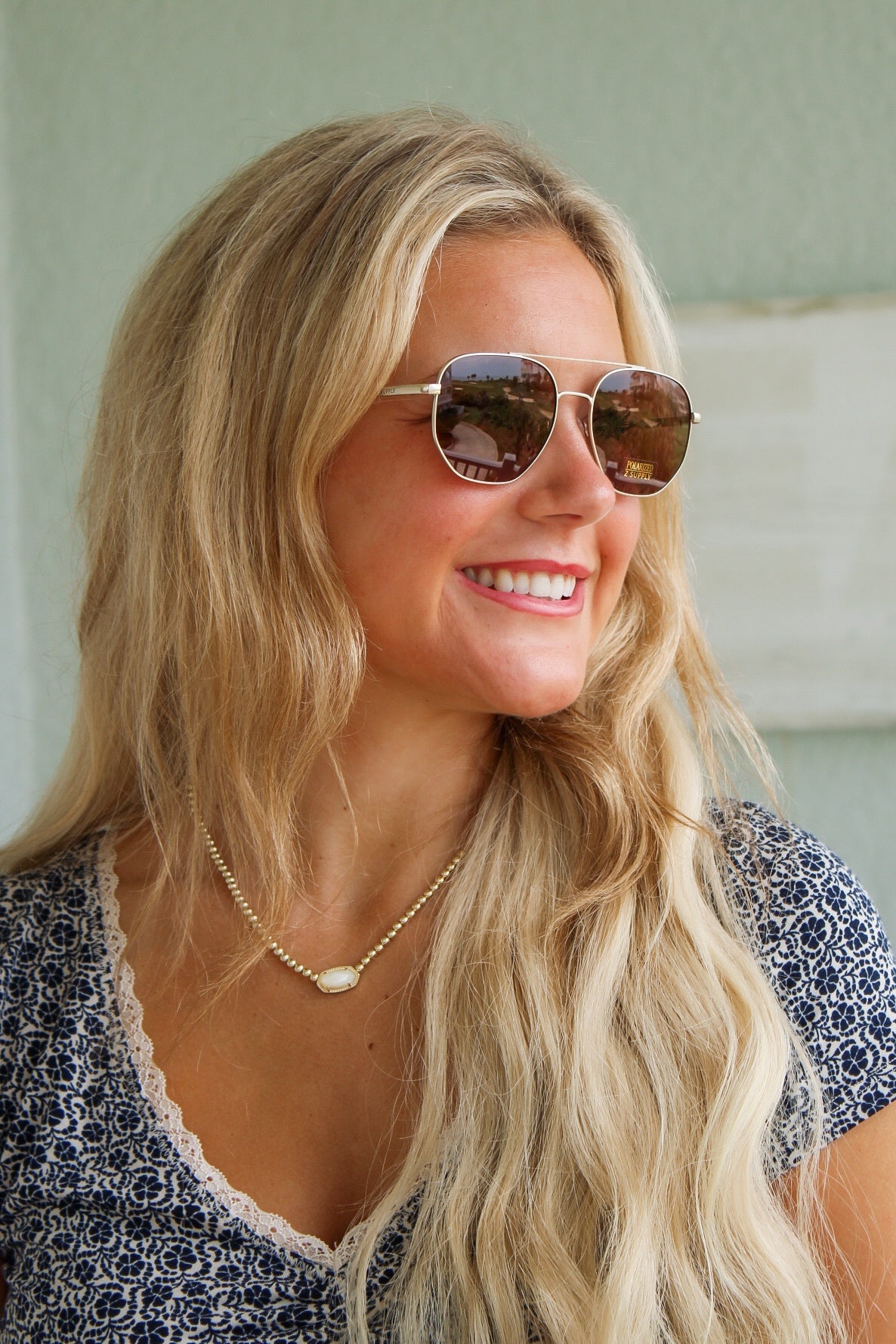 Z-Supply: Highway Gradient Polarized Sunglasses - Satin Gold