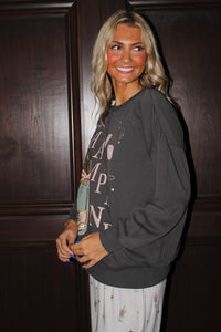 Z Supply: Celebrate Sunday Sweatshirt - Black Sand