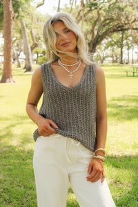 Dear John: Ulyssa Top - Vibrant Stone
