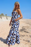 Sunset Nights Halter Neck Jumpsuit - Indigo