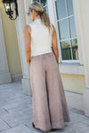 Streetwise Edge Wide Leg Carpenter Pants - Mocha