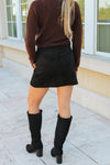 Z Supply: Ciera Suede Mini Skirt - Black
