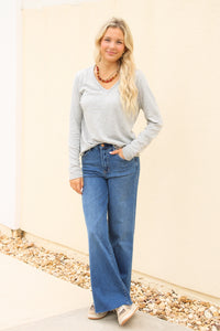 Dear John: Vanya Long Sleeve Tee - Heather Gray