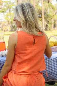 Sadie & Sage: Good Day Layered Top - Orange