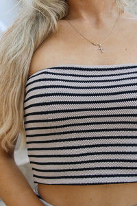 Z Supply: Caffari Stripe Tube Top - Putty