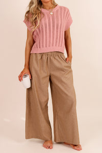 Built On Confidence Wide Leg Pants - Camel