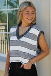 Slate Sleeveless Sweater - Heather Gray