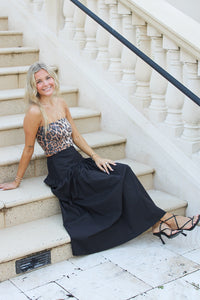 Endless Nights Maxi Skirt - Black