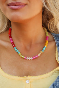 Brinley  Beaded Necklace - Multi