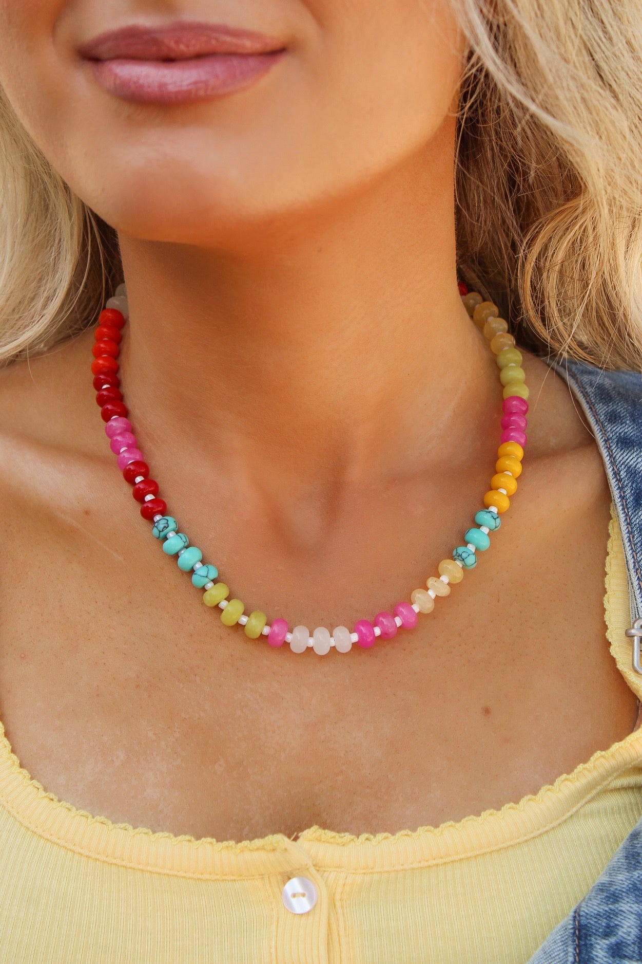 Brinley  Beaded Necklace - Multi