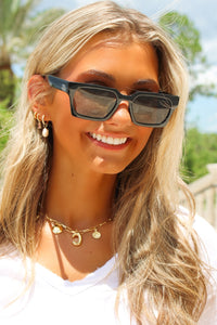 Otra: Roco Sunglasses - Black/Green
