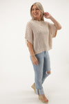 Deepest Love Loose Fit Top - Oatmeal | Makk Fashions