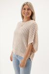 Deepest Love Loose Fit Top - Oatmeal | Makk Fashions