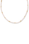 Kendra Scott: Deliah Gold Strand Necklace - Rose Quartz | Makk Fashions