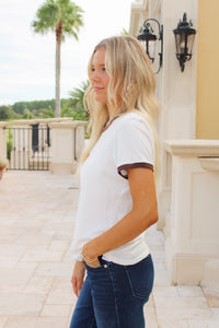 Dear John: Unity Tee - White/Brown