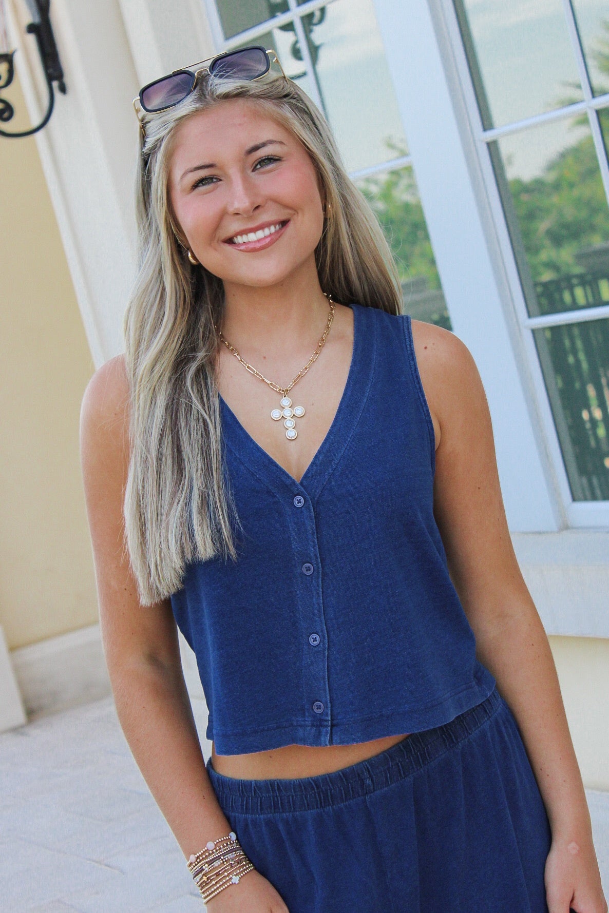 Z Supply: Solace V-Neck Jersey Denim Tank - Indigo – Makk Fashions