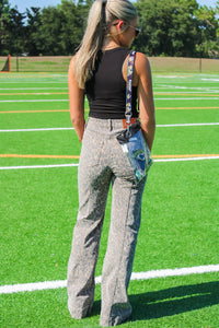 Hidden: Happi High Rise Comfort Flare Jeans - Cheetah