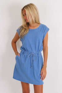 Z Supply: Kalani Jersey Denim Dress - Santorini Indigo