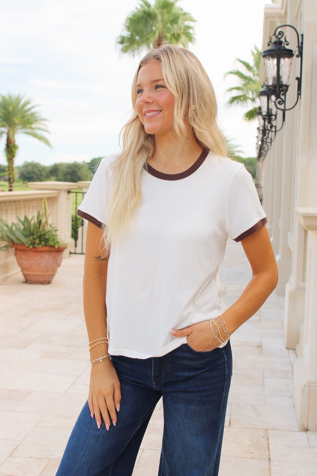 Dear John: Unity Tee - White/Brown