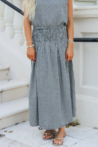 Z Supply: Brooke Gingham Skirt - Black