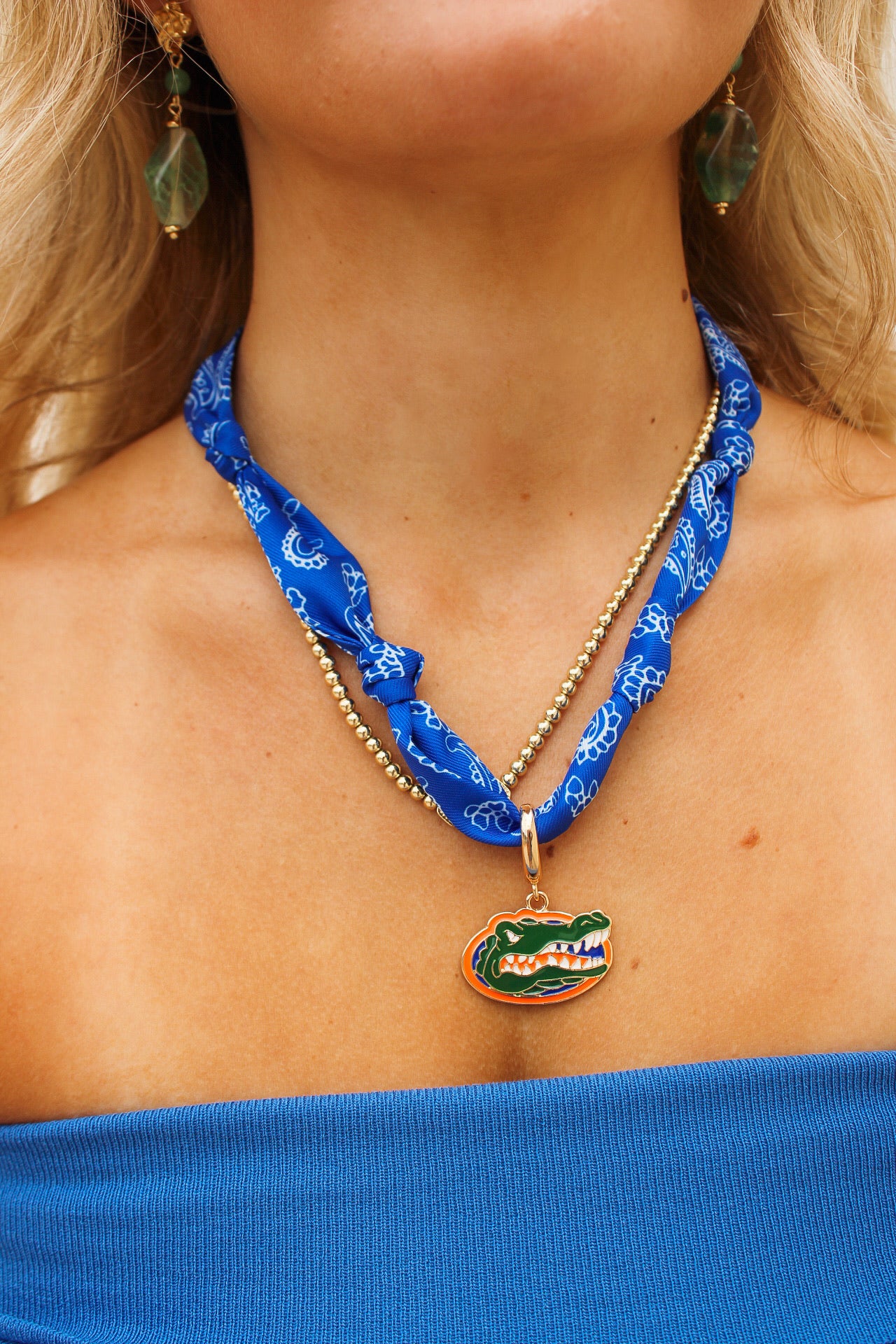 Florida Gators Bandana Scarf Necklace