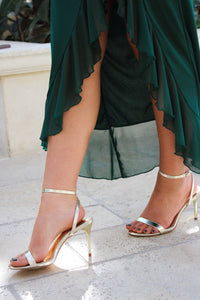 Gracie Open Toe Dress Heel - Gold