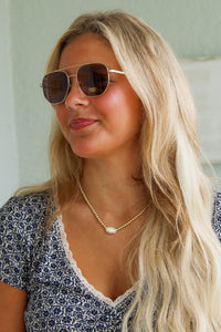 Z-Supply: Highway Gradient Polarized Sunglasses - Satin Gold