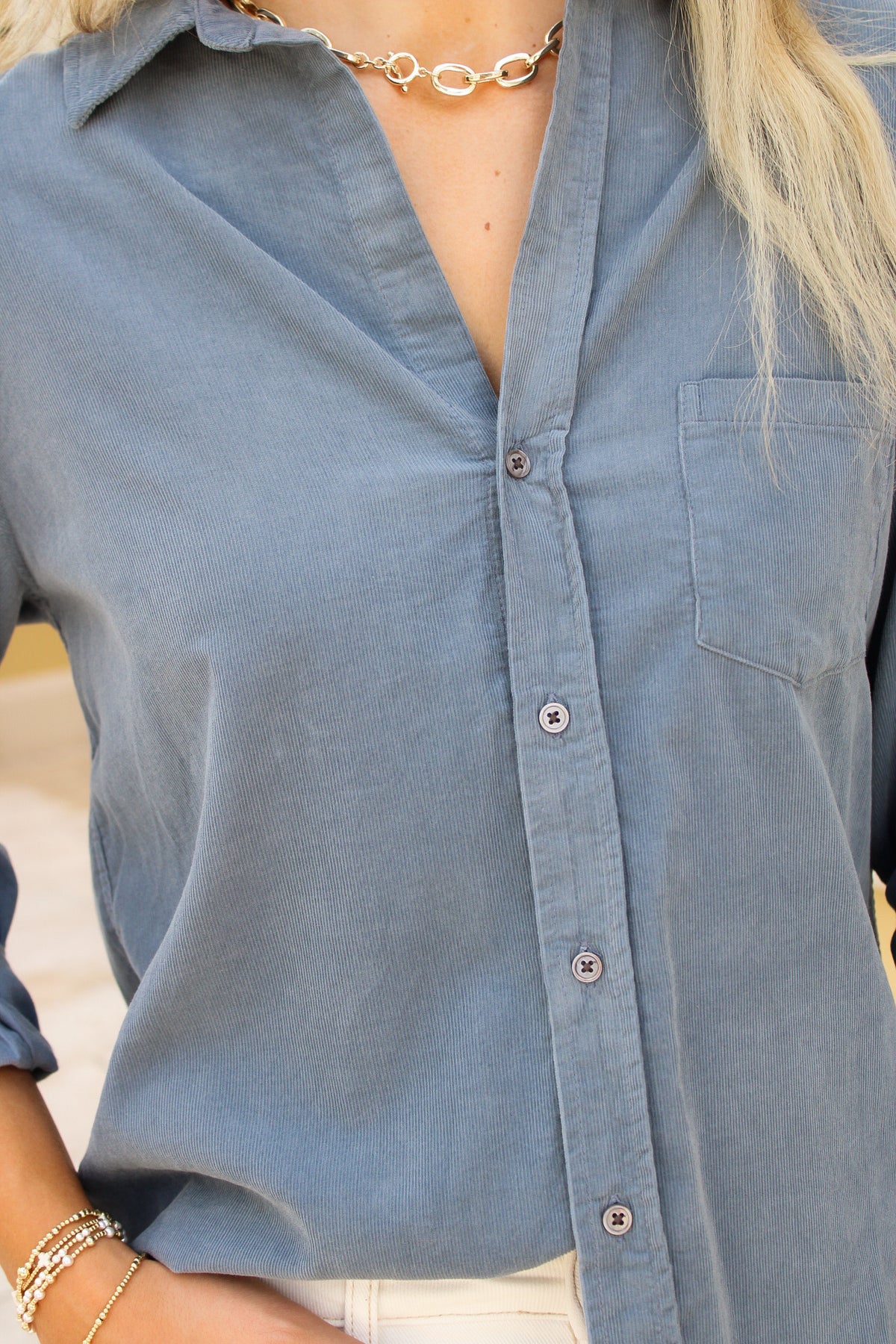 Dear John: Galina Top - Vintage Indigo