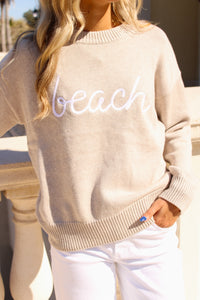 Z Supply: Boyfriend Beach Sweater - Natural Heather