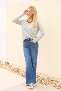 Dear John: Vanya Long Sleeve Tee - Heather Gray