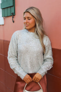 Z Supply: Tinseltown Boyfriend Sweater - Silver