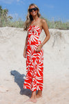 Z Supply: Elodi Vacances Midi Dress - Cabana Red