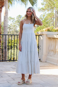 Z Supply: Balos Striped Maxi Dress - Natural