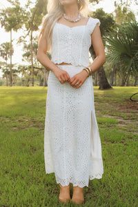 Z Supply: Emrie Eyelet Skirt - White