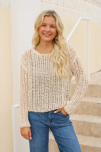 Dear John: Adela Sweater - Lt Beige