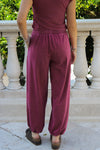 Keepin' It Trendy Jogger Sweatpants - Winterberry