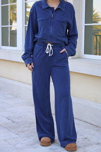 Z Supply: Hunter Knit Denim Pant - Indigo