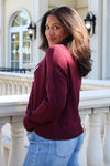 Z Supply: Sienna Merry Sweater - Merlot