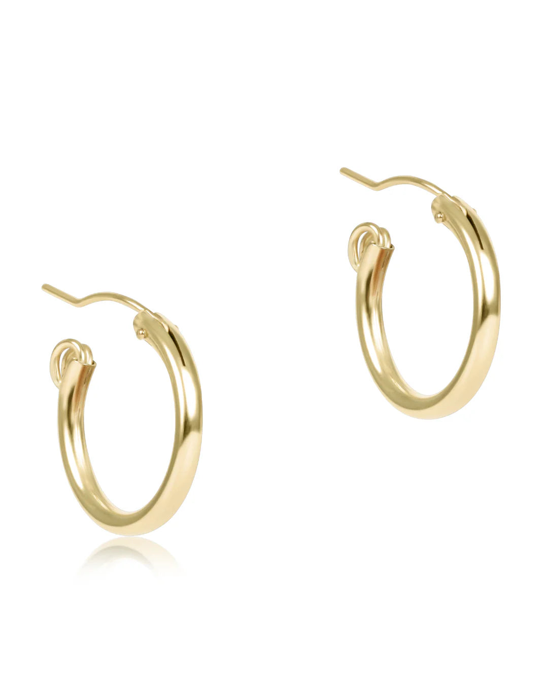 enewton:  Round Gold 0.5" Hoop - Smooth